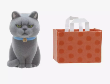 Cats in Bags Blind Box Flocked Figure, Choose Your Character