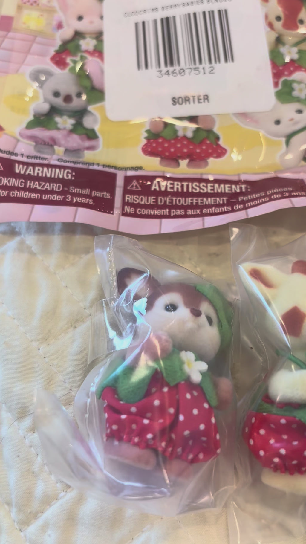 Calico Critters Berry Babies Blind Bag Mini Figure